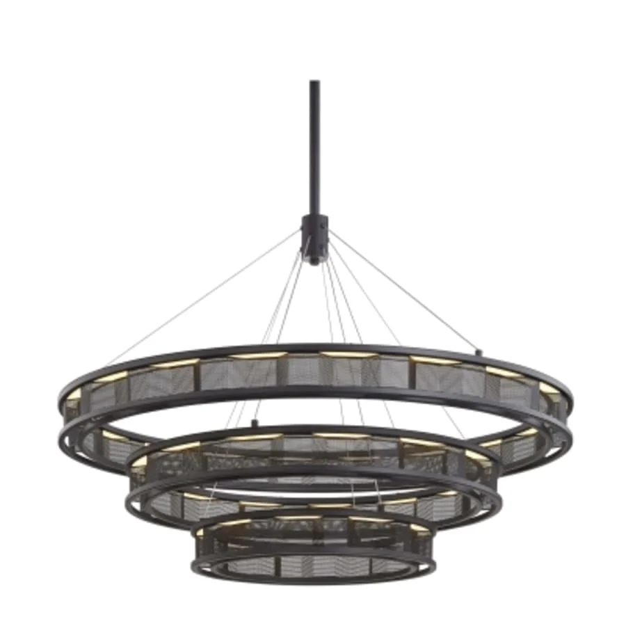 Troy Lighting Fuze 3 Light 39" Wide LED Ring Chandelier - Image 1