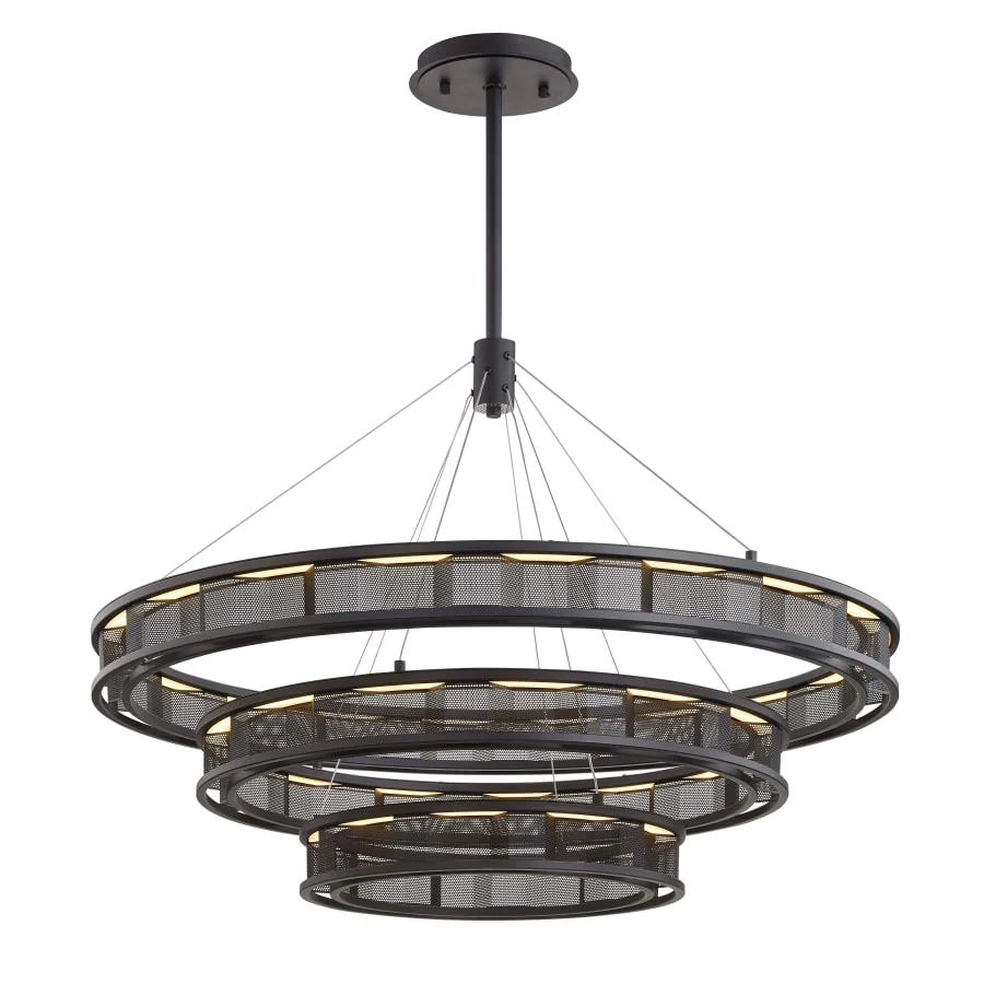 Troy Lighting Fuze 3 Light 39" Wide LED Ring Chandelier - Image 2
