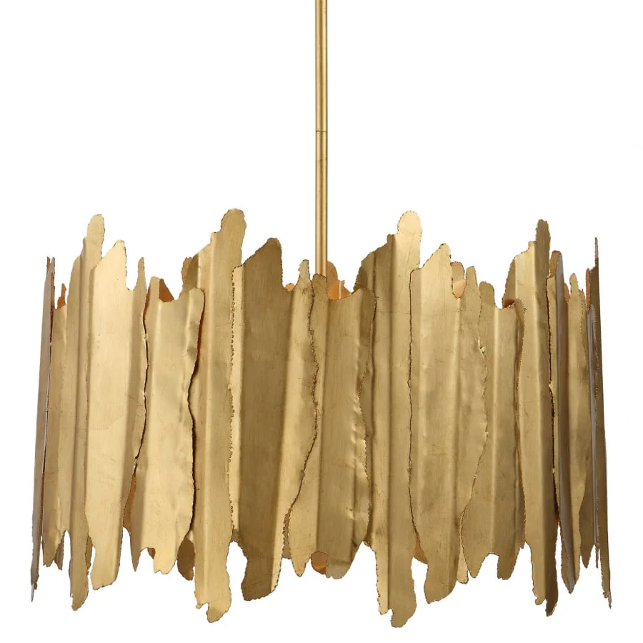 Uttermost Golden Gate 8 Light 28" Wide Drum Chandelier - Image 1