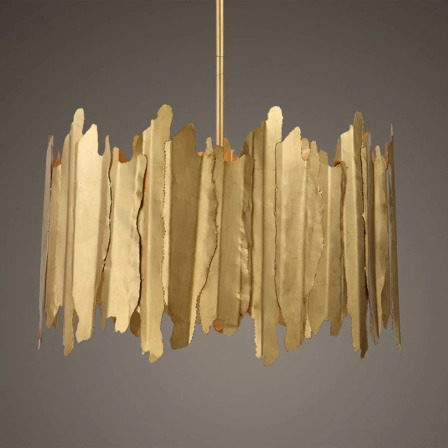 Uttermost Golden Gate 8 Light 28" Wide Drum Chandelier - Image 3