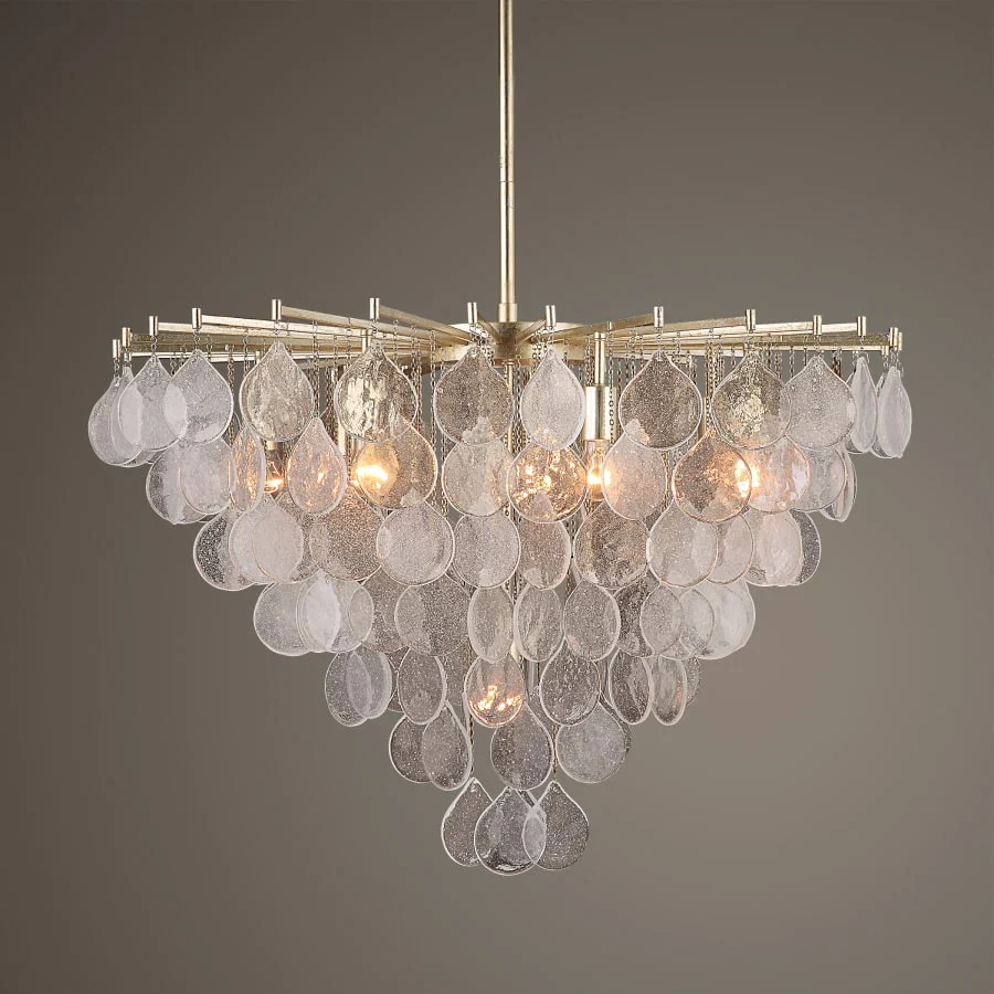 Uttermost Goccia 8 Light 38" Wide Waterfall Chandelier - Image 2