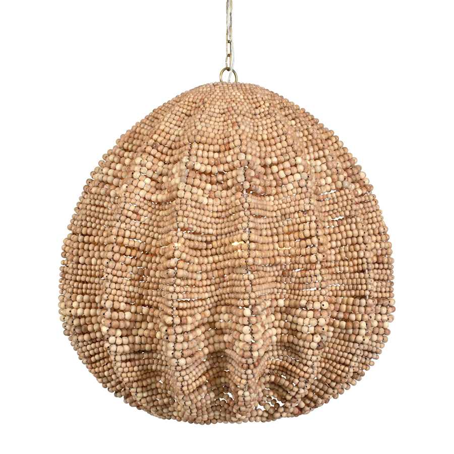 Uttermost Kauri 5 Light 30" Wide Wood Pendant - Image 3