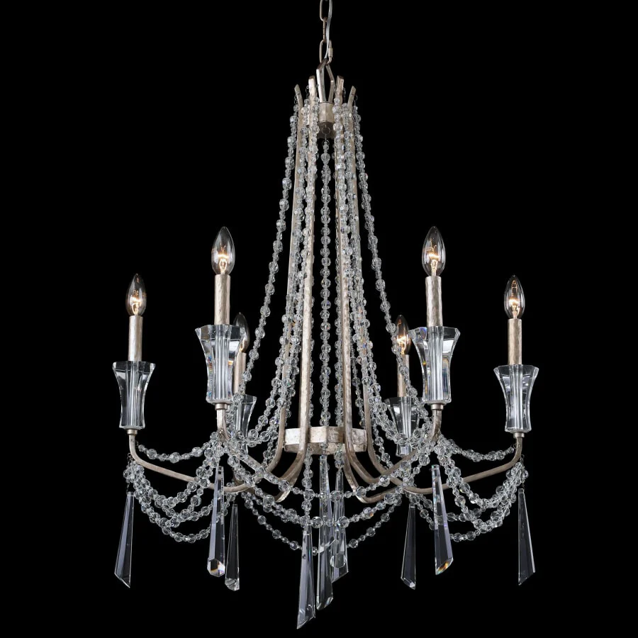 Varaluz Barcelona 6 Light 27" Wide Crystal Chandelier - Image 1