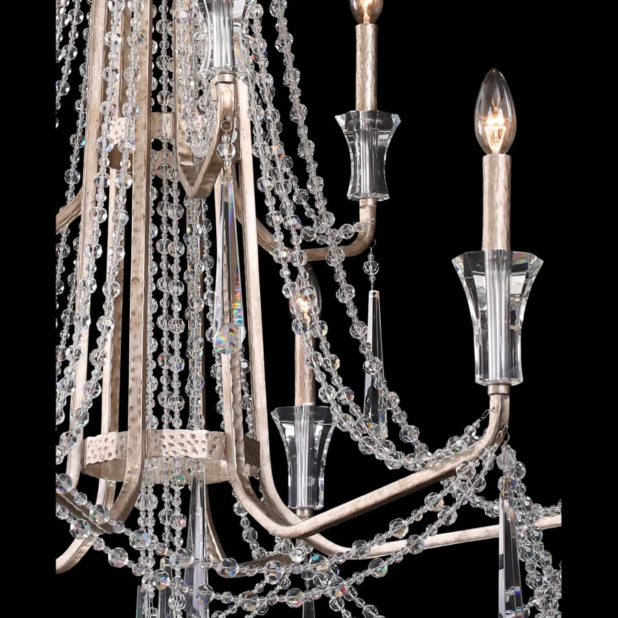 Varaluz Barcelona 9 Light 35" Wide Crystal Chandelier - Image 3