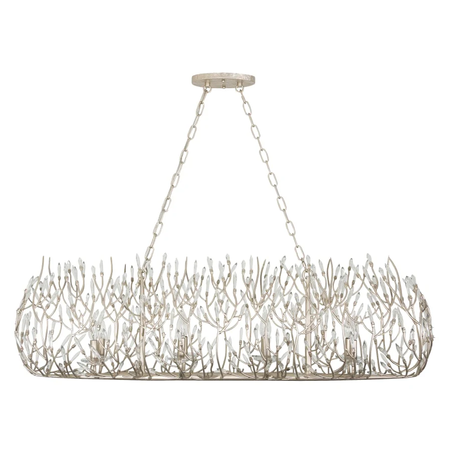 Varaluz Bask 8 Light 48" Wide Crystal Linear Pendant - Image 3