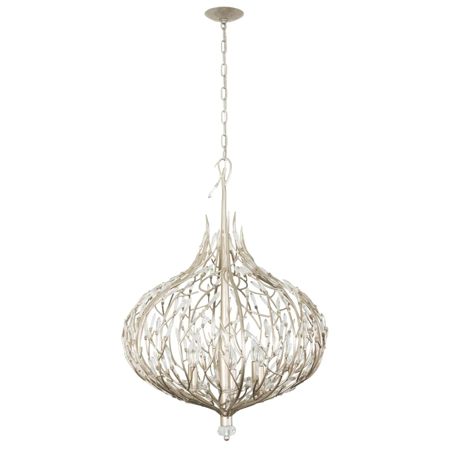 Varaluz Bask 6 Light 27" Wide Crystal Abstract Chandelier - Image 3