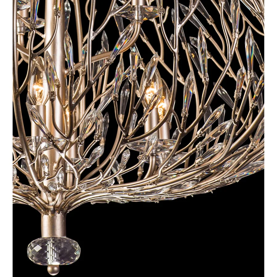 Varaluz Bask 9 Light 32" Wide Crystal Abstract Chandelier - Image 2