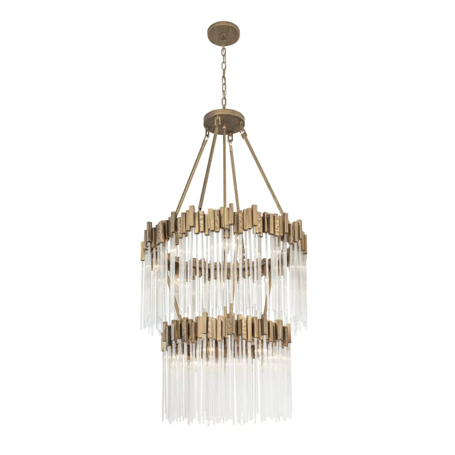 Varaluz Matrix 14 Light 30" Wide Waterfall Chandelier - Image 3