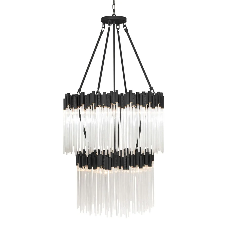 Varaluz Matrix 14 Light 30" Wide Waterfall Chandelier - Image 1