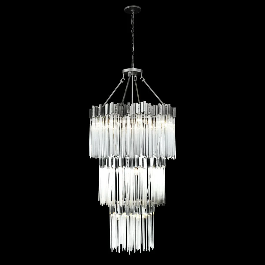 Varaluz Matrix 18 Light 30" Wide Waterfall Chandelier - Image 2