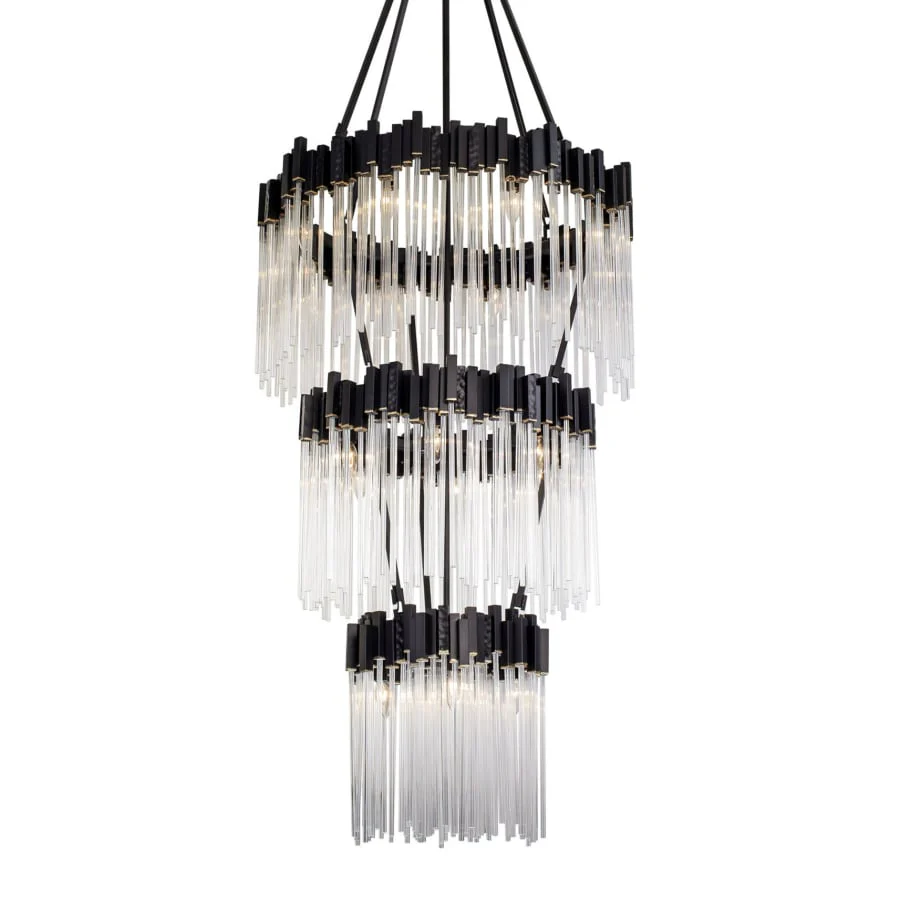 Varaluz Matrix 18 Light 30" Wide Waterfall Chandelier - Image 1