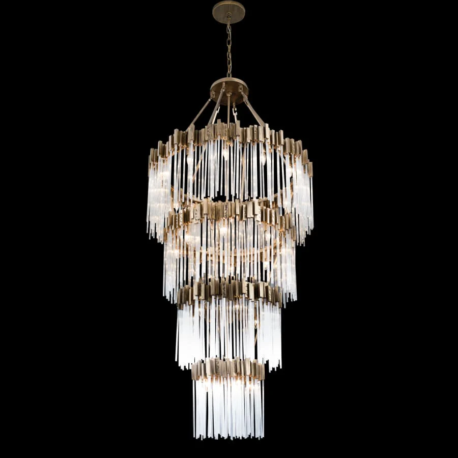 Varaluz Matrix 30 Light 40" Wide Waterfall Chandelier - Image 3
