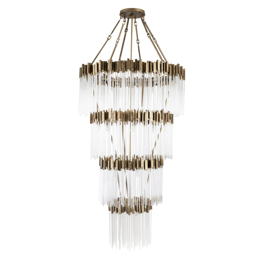 Varaluz Matrix 30 Light 40" Wide Waterfall Chandelier - Image 1