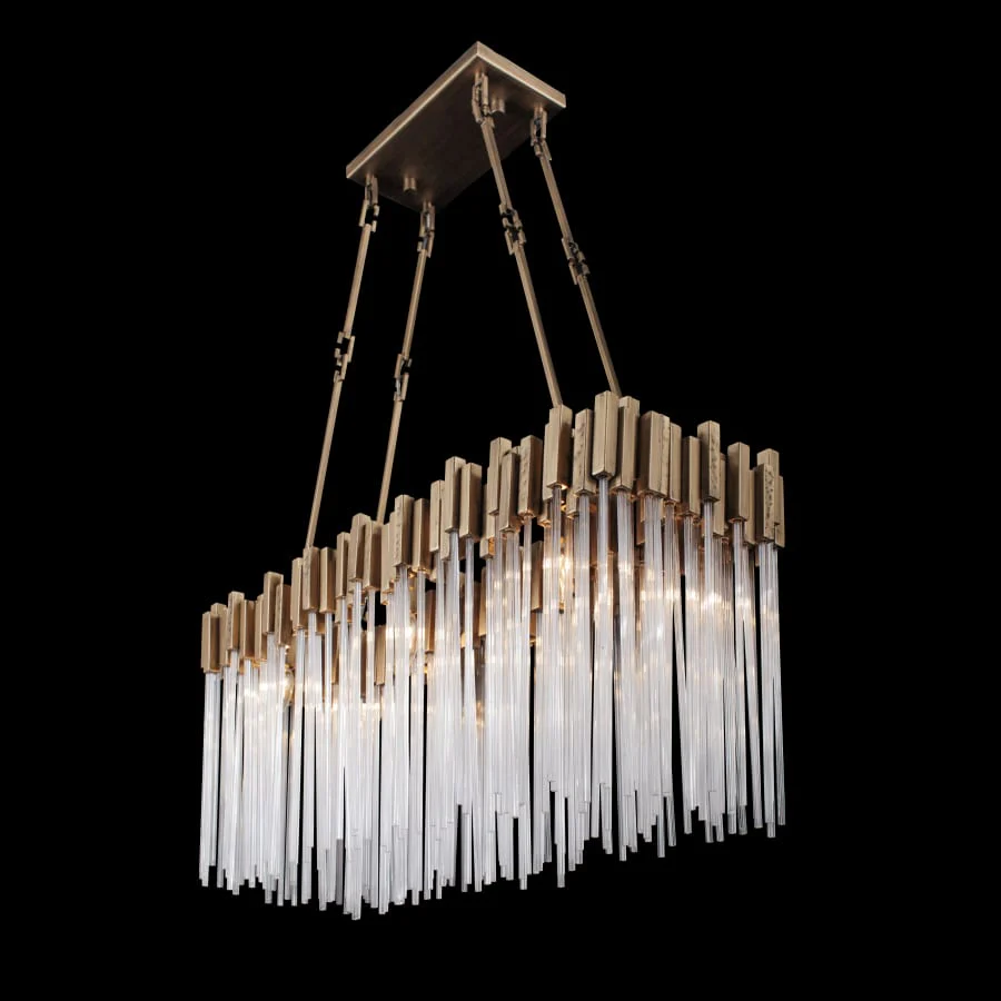 Varaluz Matrix 6 Light 37" Wide Linear Chandelier - Image 3