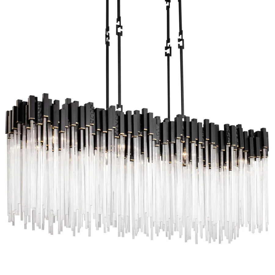 Varaluz Matrix 8 Light 49" Wide Linear Chandelier - Image 1