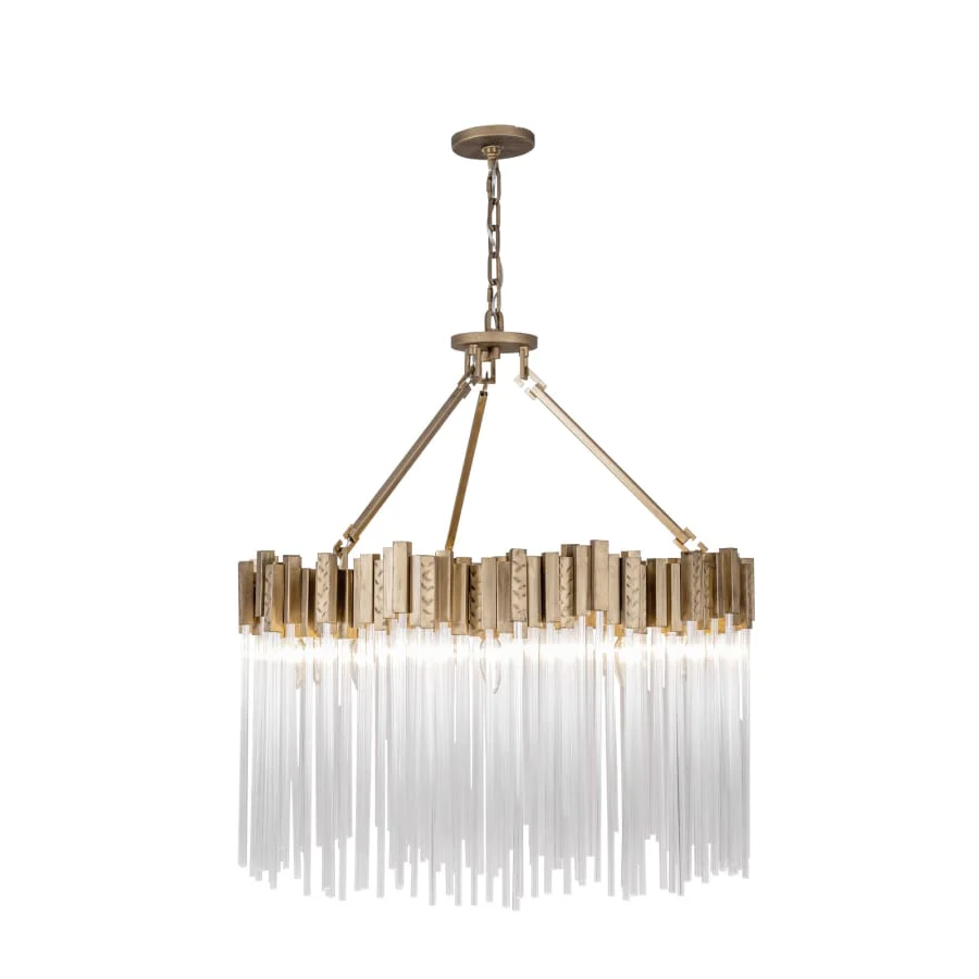 Varaluz Matrix 10 Light 30" Wide Ring Chandelier - Image 1
