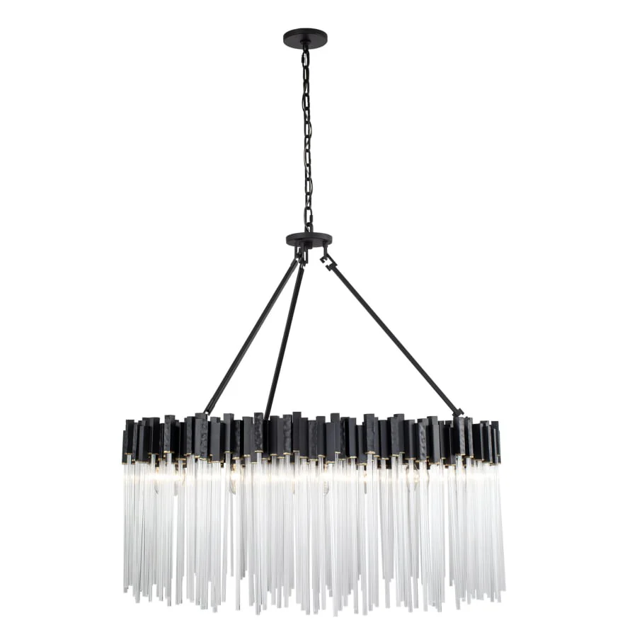 Varaluz Matrix 12 Light 40" Wide Ring Chandelier - Image 3