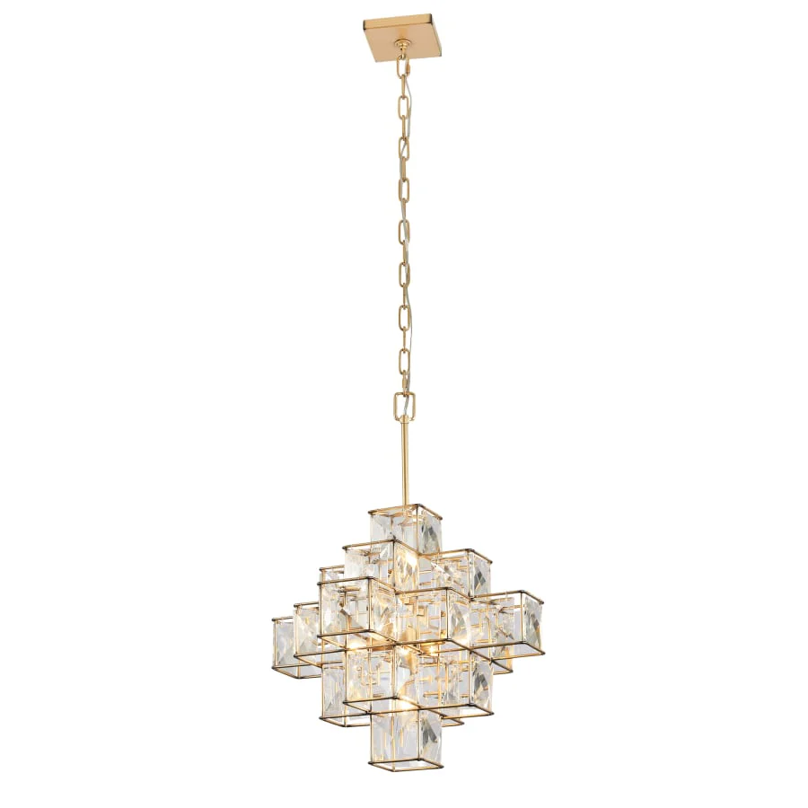 Varaluz Cubic 6 Light 26" Wide Crystal Chandelier - Image 2