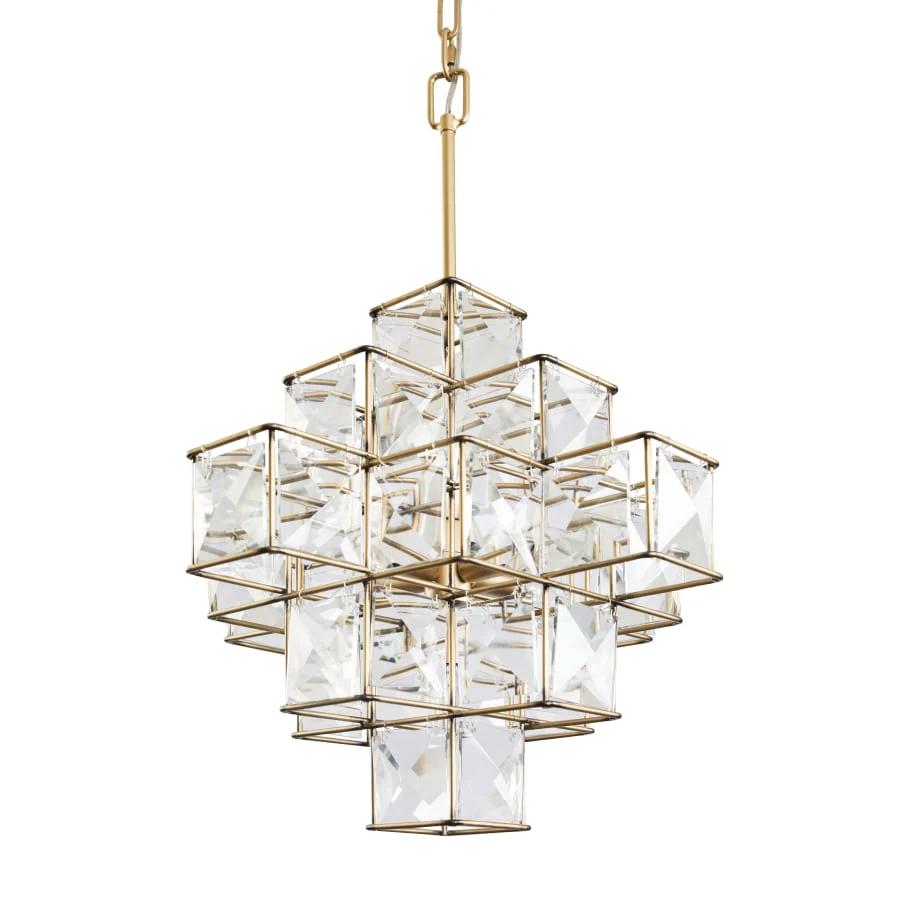 Varaluz Cubic 6 Light 26" Wide Crystal Chandelier - Image 1