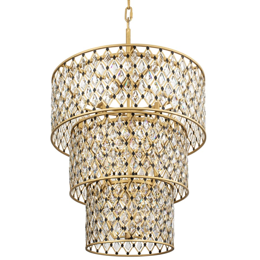 Varaluz Windsor 13 Light 32" Wide Crystal Waterfall Chandelier - Image 1