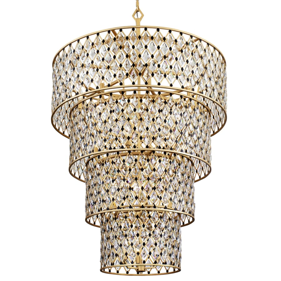 Varaluz Windsor 21 Light 40" Wide Crystal Waterfall Chandelier - Image 1
