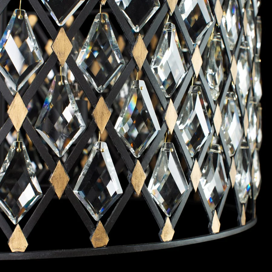 Varaluz Windsor 8 Light 36" Wide Crystal Drum Chandelier - Image 2