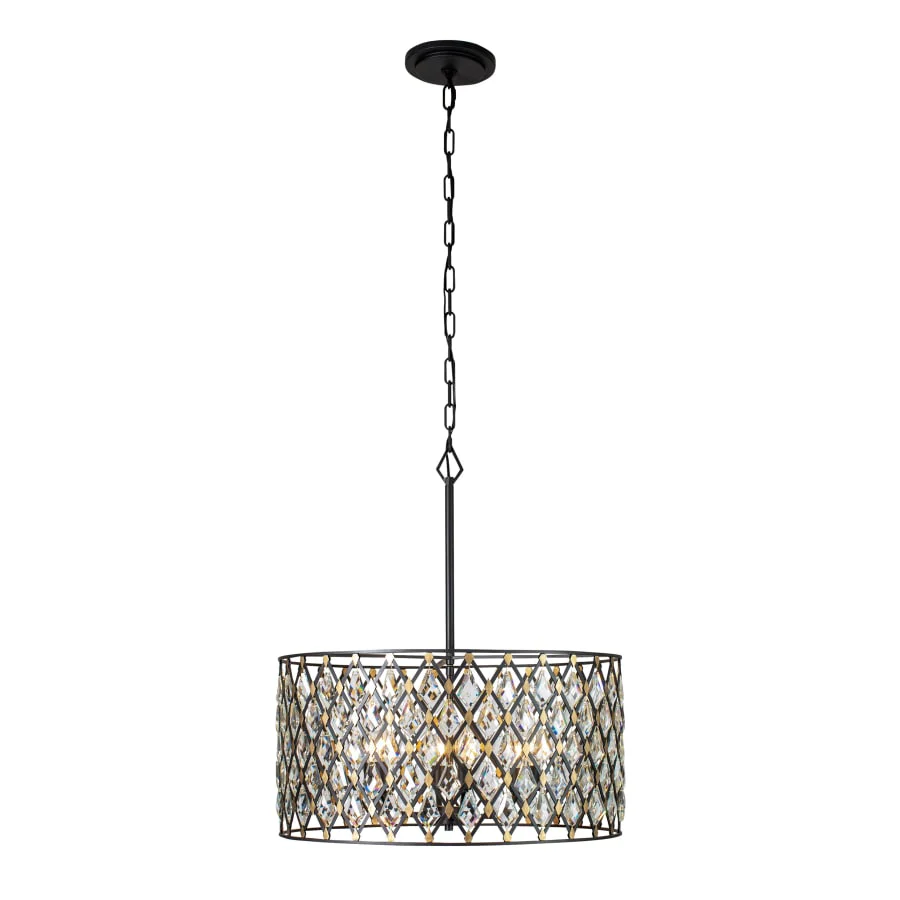 Varaluz Windsor 6 Light 25" Wide Crystal Drum Chandelier - Image 2