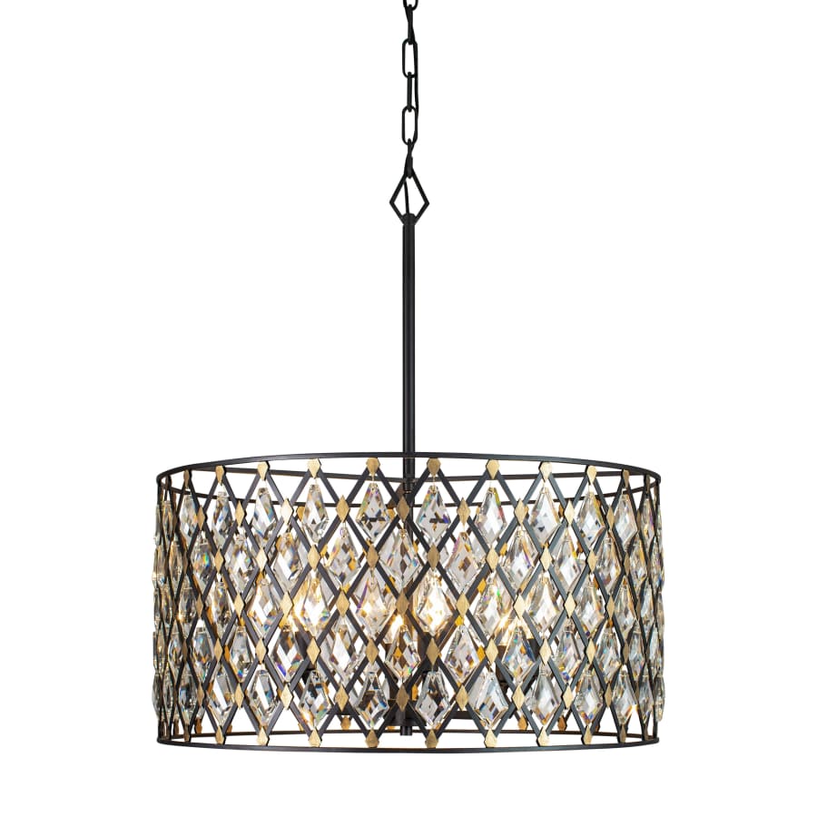 Varaluz Windsor 6 Light 25" Wide Crystal Drum Chandelier - Image 3