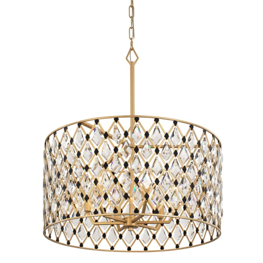 Varaluz Windsor 6 Light 25" Wide Crystal Drum Chandelier - Image 1