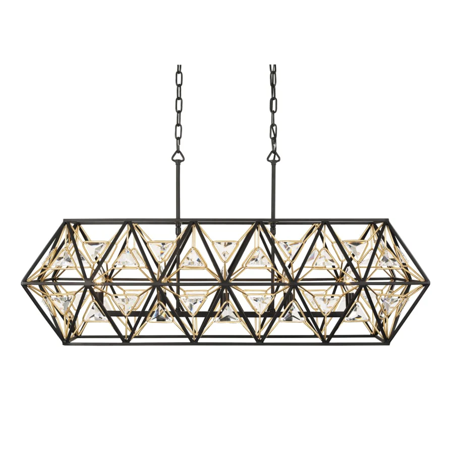 Varaluz Marcia 5 Light 42" Wide Crystal Linear Pendant - Image 1