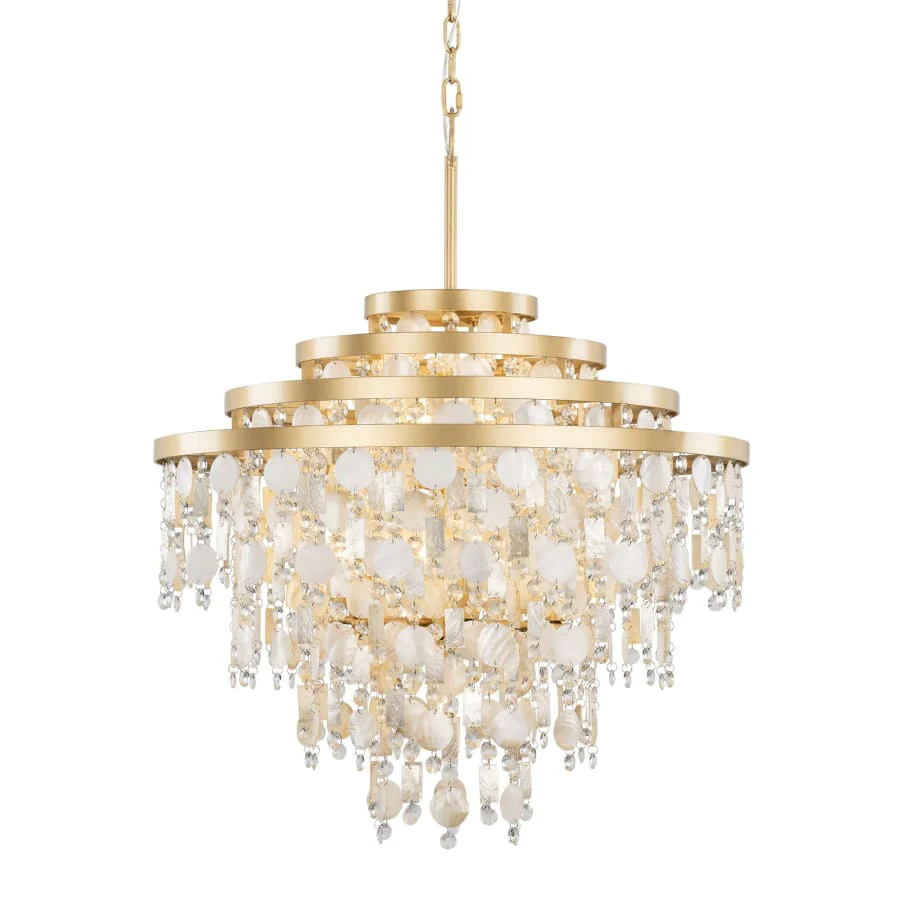 Varaluz Kalani 10 Light 28" Wide Waterfall Chandelier - Image 1