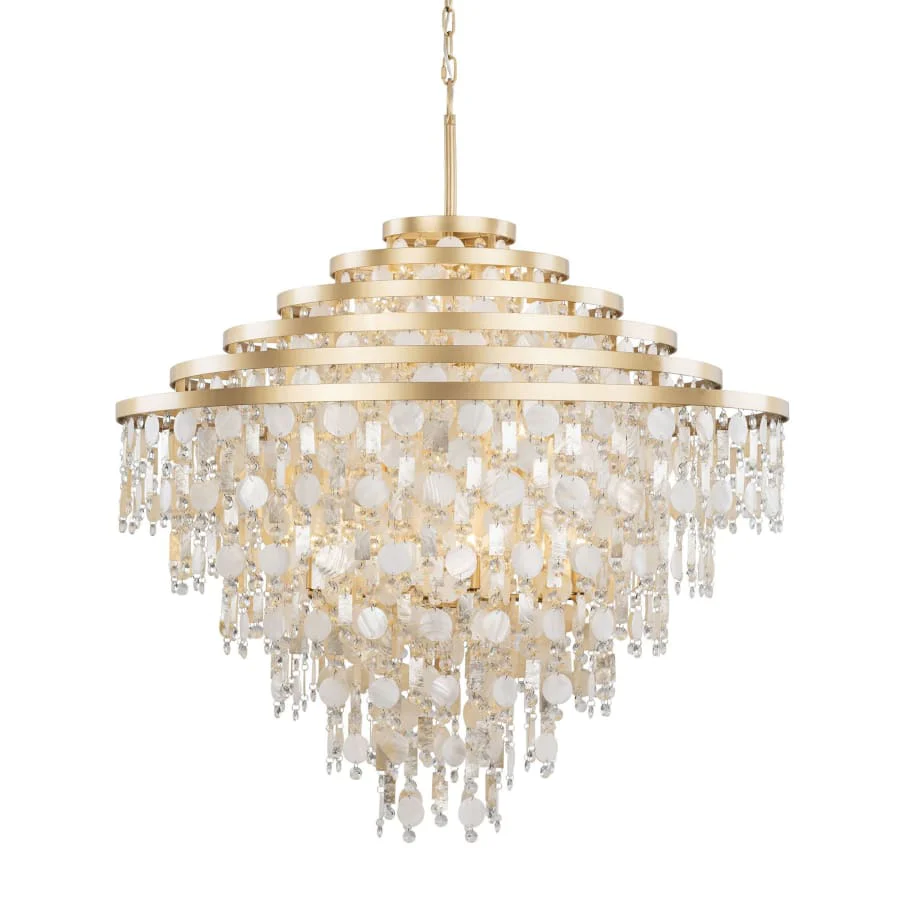 Varaluz Kalani 16 Light 41" Wide Waterfall Chandelier - Image 1