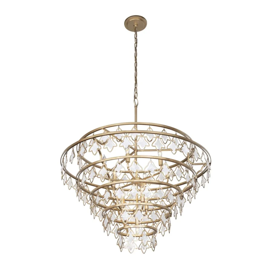 Varaluz Fleur 10 Light 36" Wide Ring Chandelier - Image 3
