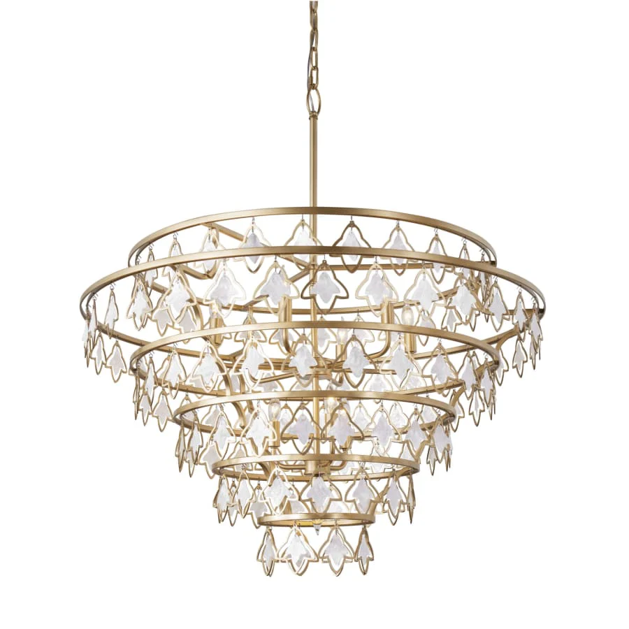 Varaluz Fleur 10 Light 36" Wide Ring Chandelier - Image 1