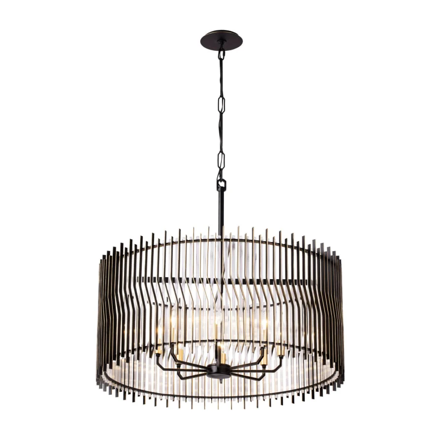 Varaluz Park Row 8 Light 32" Wide Pendant - Image 2