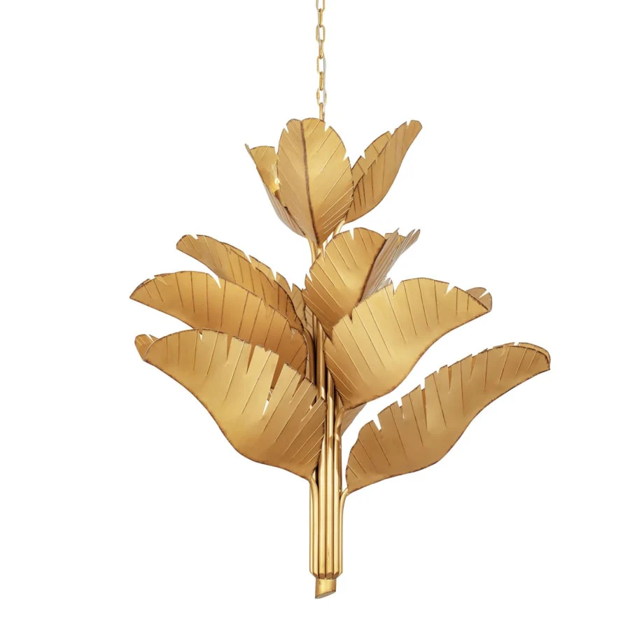 Varaluz Banana Leaf 12 Light 44" Wide Abstract Candle Style Chandelier - Image 1