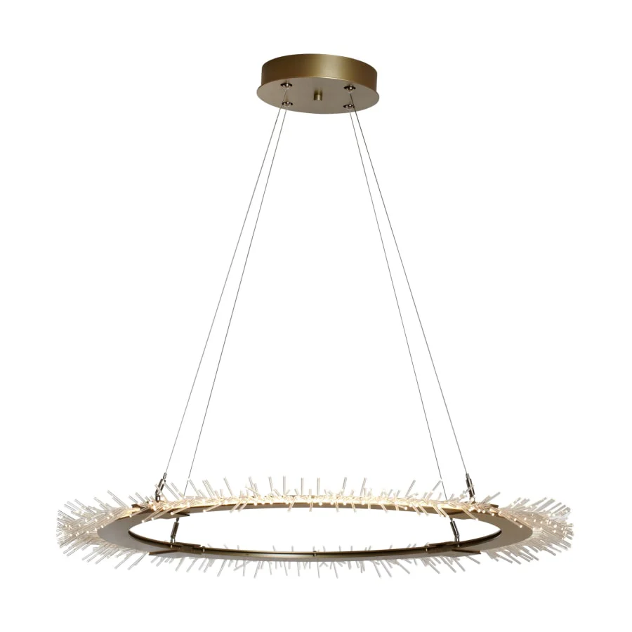 Vermont Modern Anemone 36-7/8" Wide Integrated LED Ring Chandelier with Acrylic LED Accents - Image 1