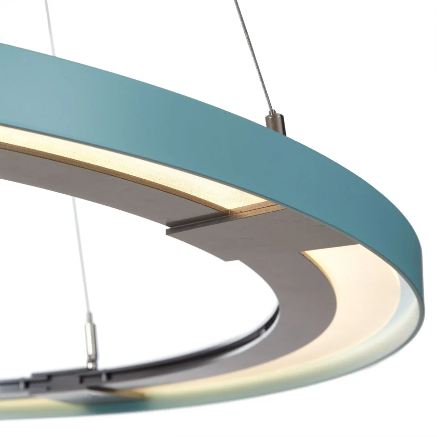 Vermont Modern Ringo 33-5/16" Wide Integrated LED Ring Chandelier with Adjustable Cables - Image 2