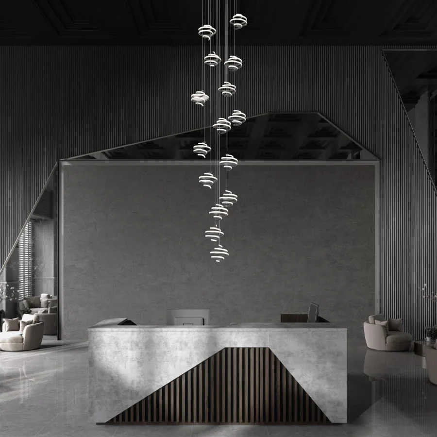 WAC Lighting Whirl 15 Light 23" Wide LED Abstract Multi Light Pendant - Image 3