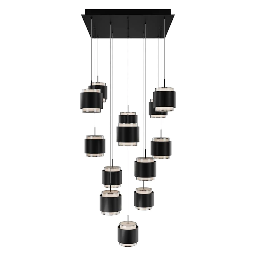 WAC Lighting Banded 20" Wide LED Multi Light Pendant - Image 1