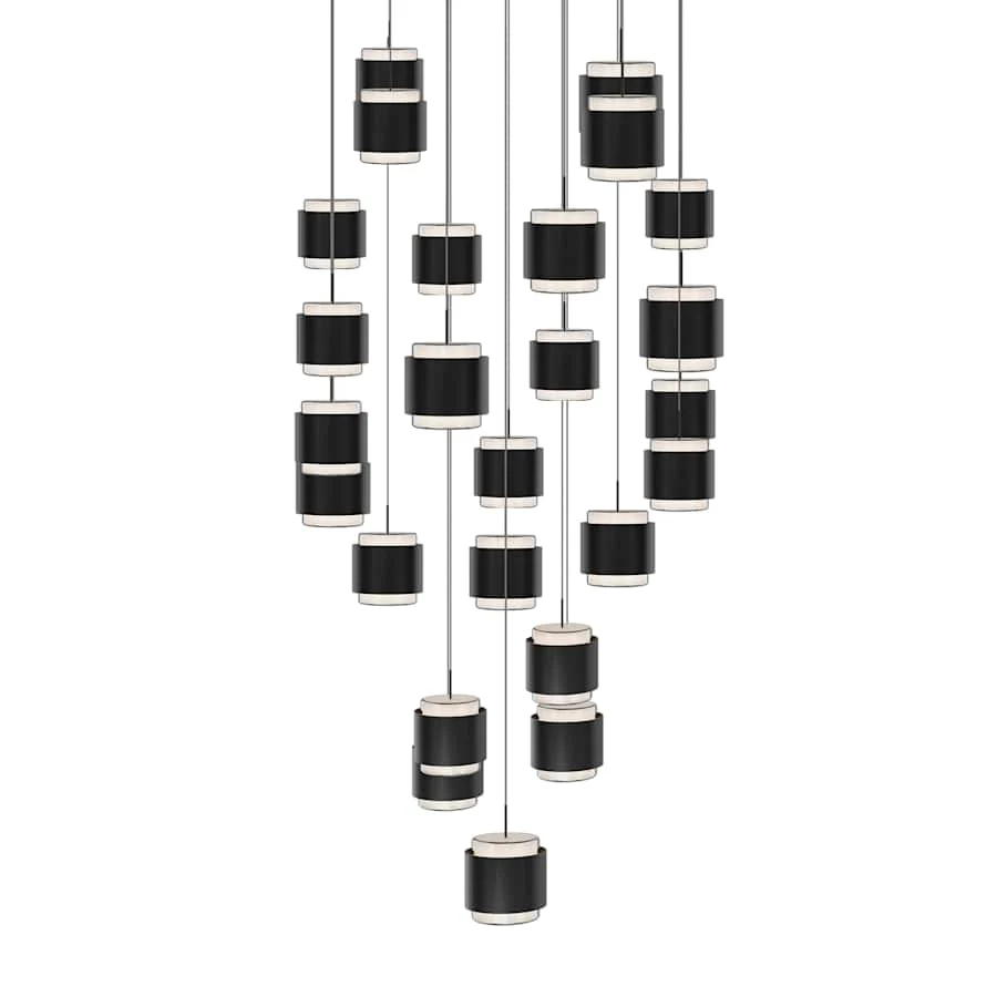 WAC Lighting Banded 28″ Wide LED Multi Light Pendant