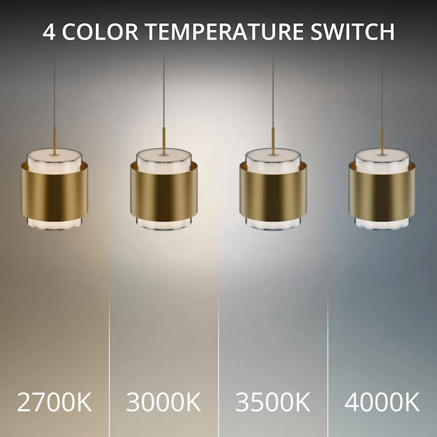 WAC Lighting Banded 36" Wide LED Multi Light Pendant - Image 2