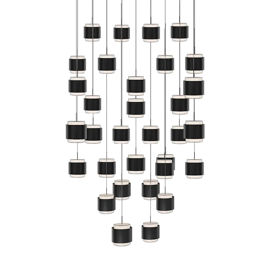 WAC Lighting Banded 36" Wide LED Multi Light Pendant - Image 1