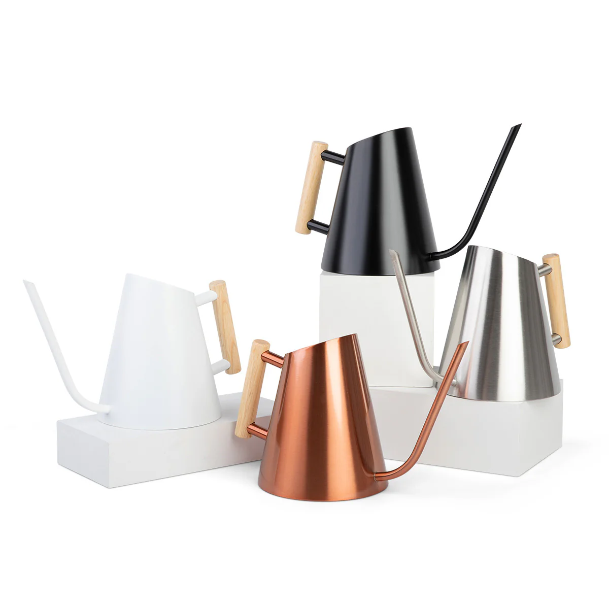 rePotme 1.25 Quart Stainless Steel Watering Can - Obsidian Black - Image 3