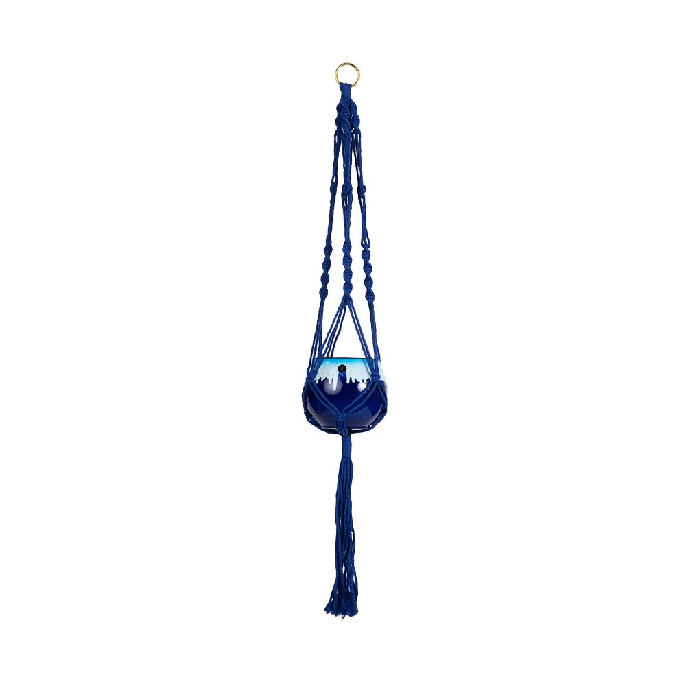 Macrame Hanger Self Watering Set – Blizzard Blue