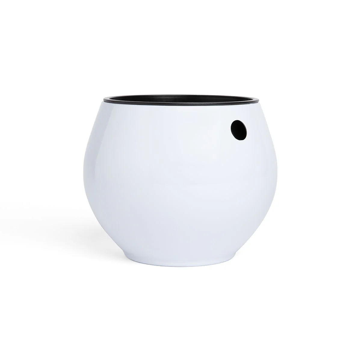 6 inch Aqua Core Self Watering Pot – Designer White
