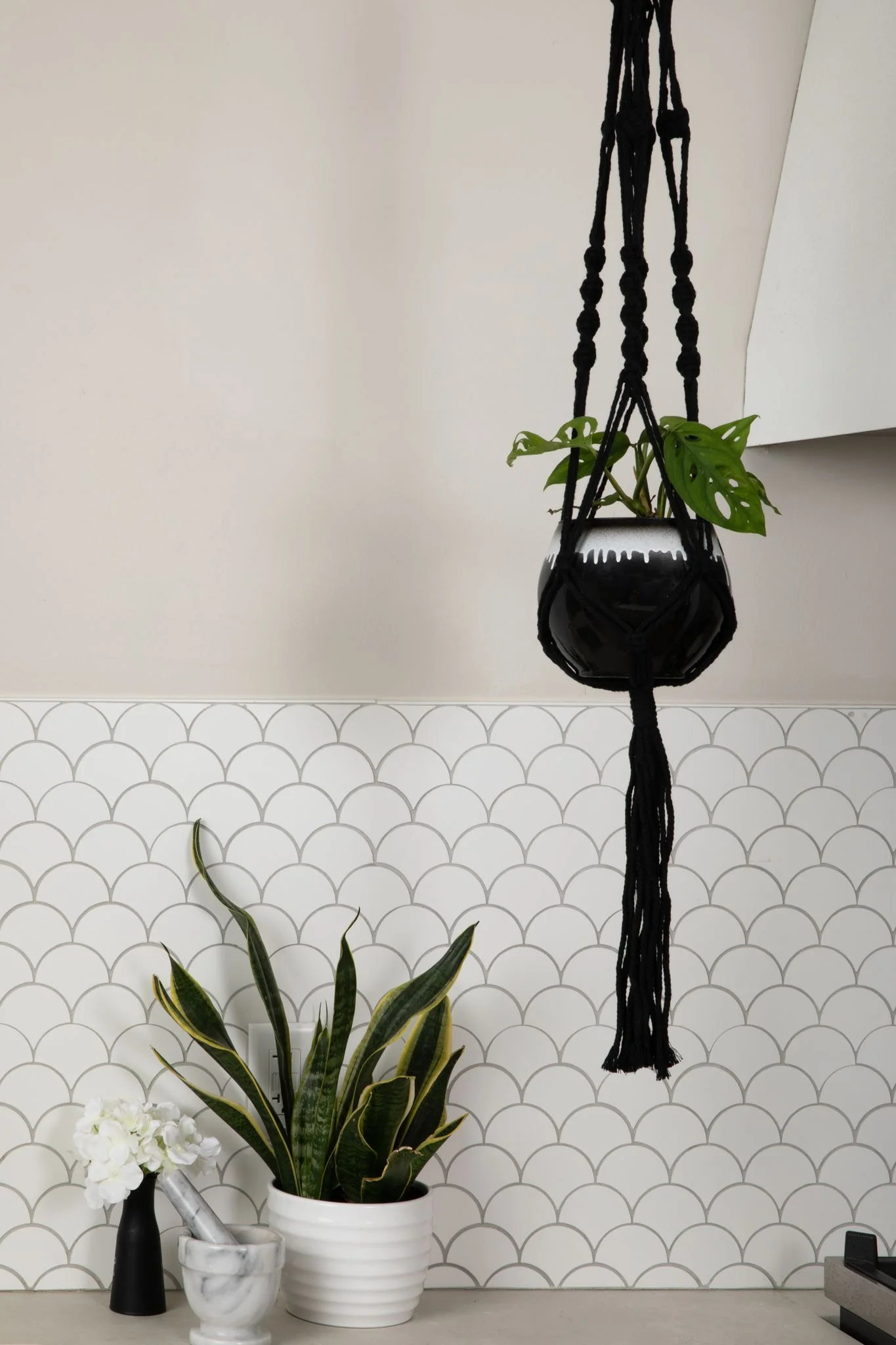 Macrame Hanger Self Watering Set - Midnight Sky - Image 2