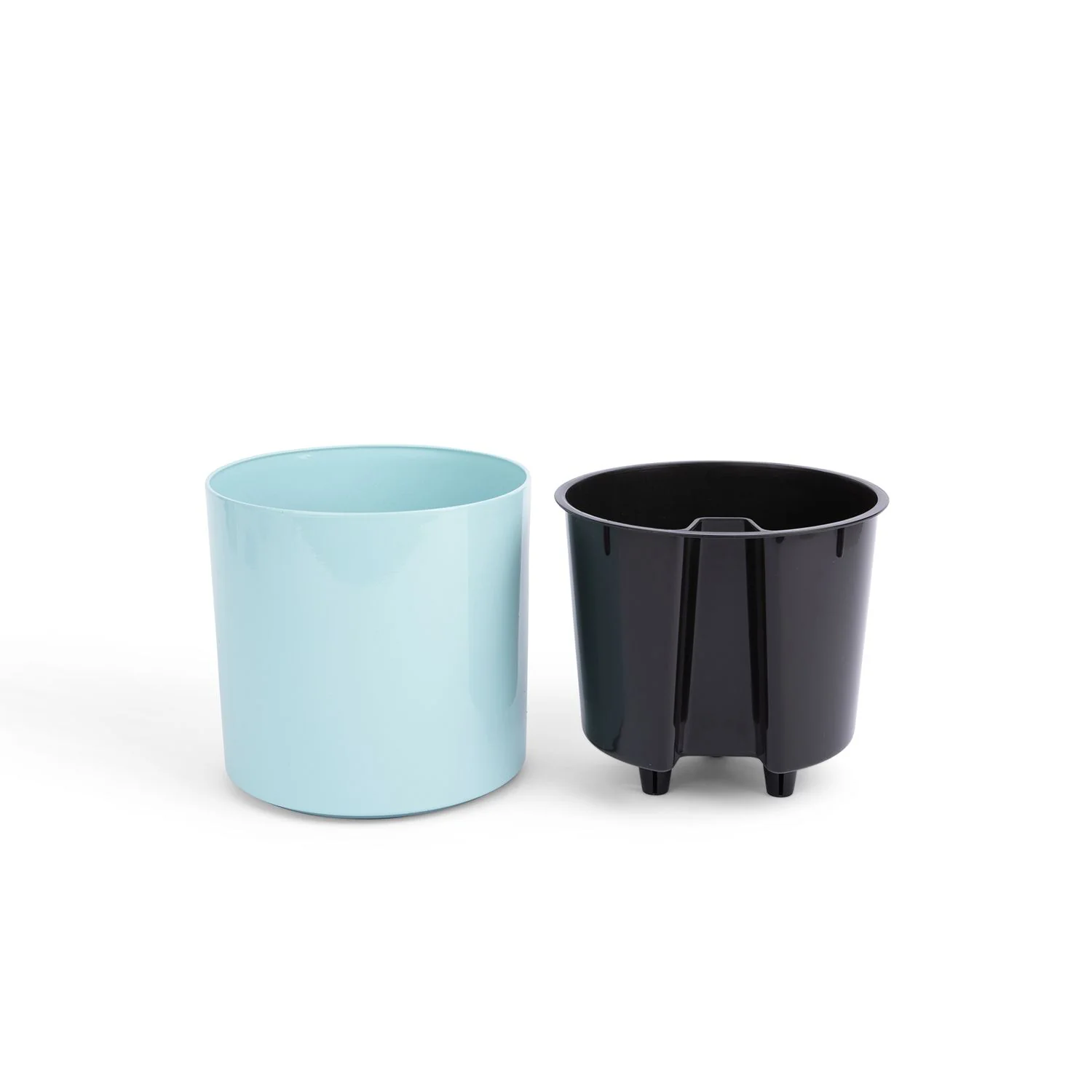8 inch Aqua Core Self Watering Pot - Ocean Blue - Image 2