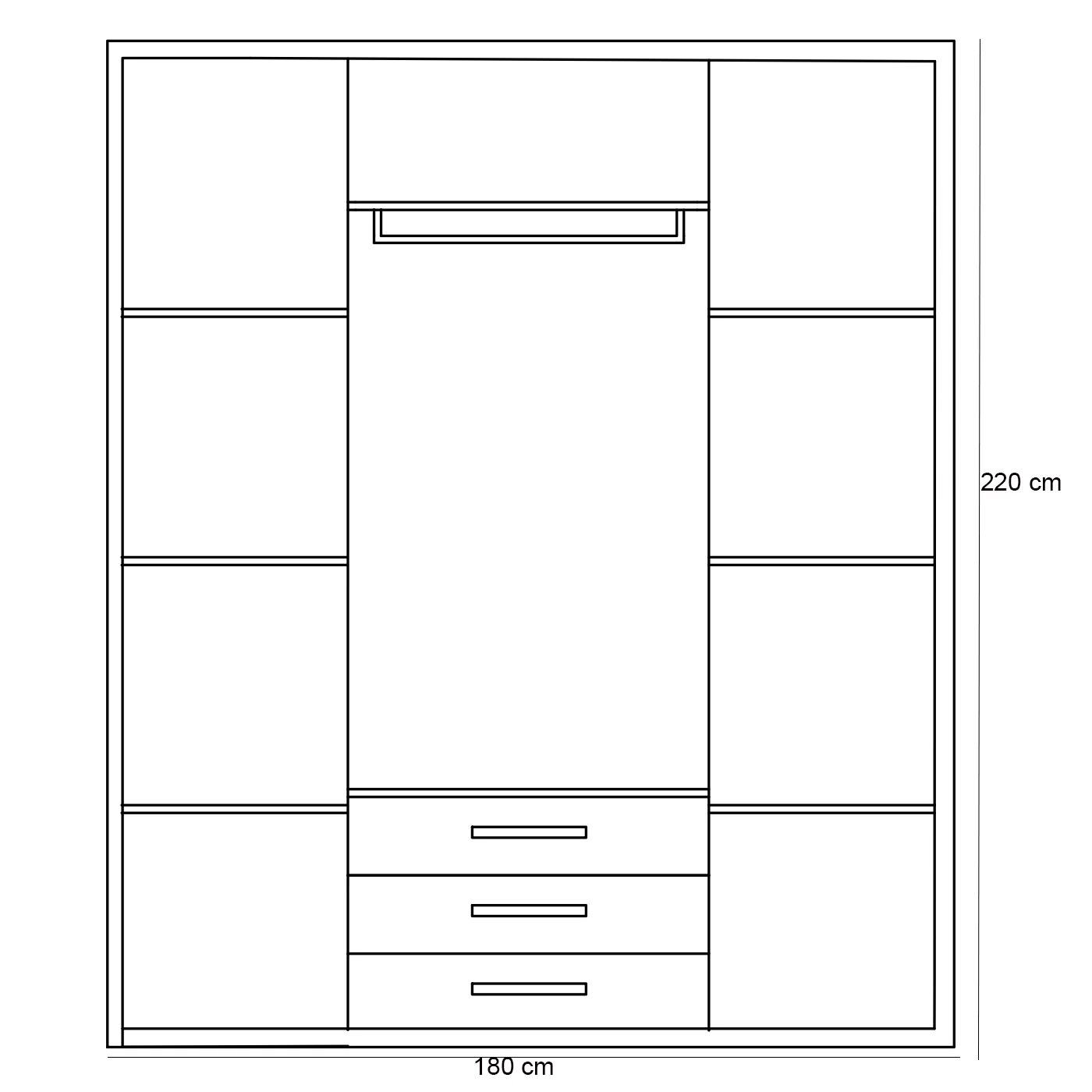 دولاب 220×180سم - WOD50 - Image 2
