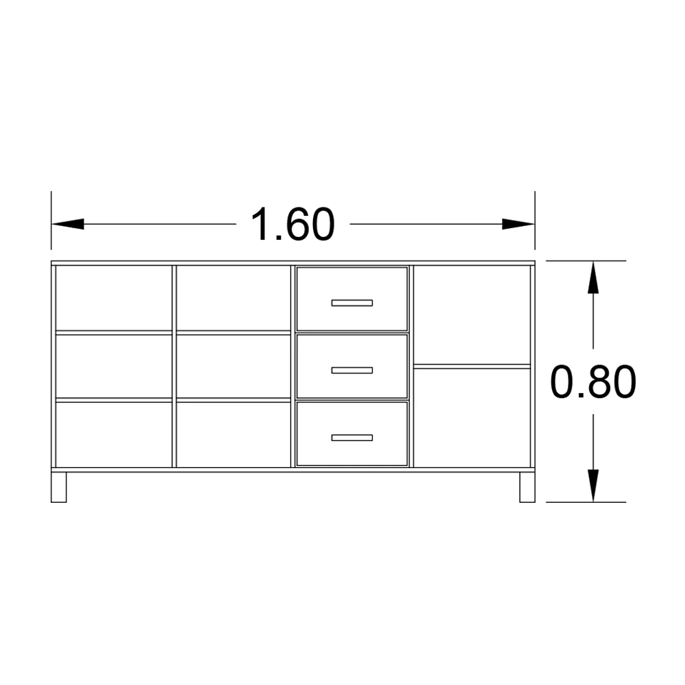 بوفيه 40×160سم - WOD7 - Image 2